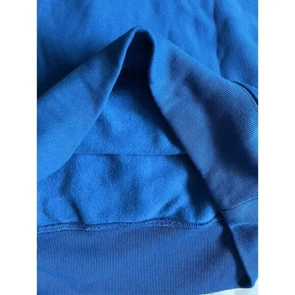 Champion Hoodie Men Sz L Sweatshirt Living in Blue Skateboard Flames NWT - Picture 10 of 11